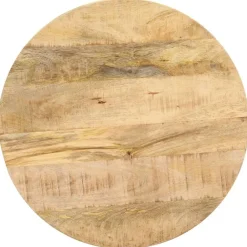 vidaXL Mesa auxiliar de madera maciza de mango 48x48x56 cm New