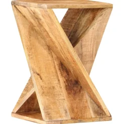 vidaXL Mesa auxiliar de madera maciza de mango 35x35x55 cm Best
