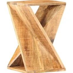 vidaXL Mesa auxiliar de madera maciza de mango 35x35x55 cm Best