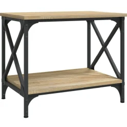 vidaXL Mesa auxiliar madera contrachapada 55x38x45 cm Roble Sonoma Clearance