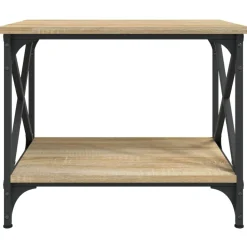 vidaXL Mesa auxiliar madera contrachapada 55x38x45 cm Roble Sonoma Clearance