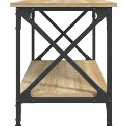 vidaXL Mesa auxiliar madera contrachapada 55x38x45 cm Roble Sonoma Clearance