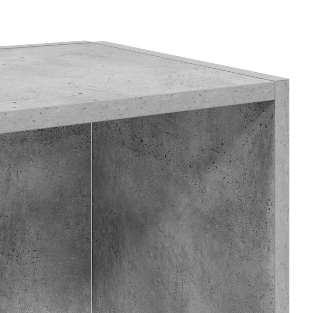 vidaXL Armarios Y Almacenamiento-Mesa auxiliar madera contrachapada gris hormigón 33x33x34,5 cm