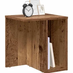 vidaXL Mesas-Mesa Auxiliar Madera vieja 37 x 32 x 40 cm Madera de ingeniería