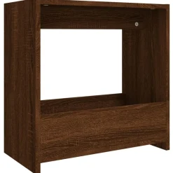 vidaXL Mesas-Mesa auxiliar madera contrachapada roble marrón 50x26x50 cm
