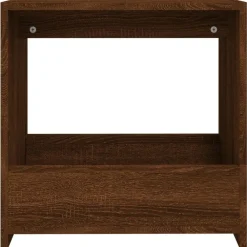 vidaXL Mesas-Mesa auxiliar madera contrachapada roble marrón 50x26x50 cm