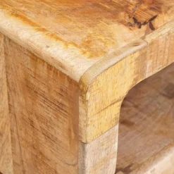 vidaXL Mesas-Mesa Auxiliar Marrón 40 x 40 x 49 cm Madera de mango maciza