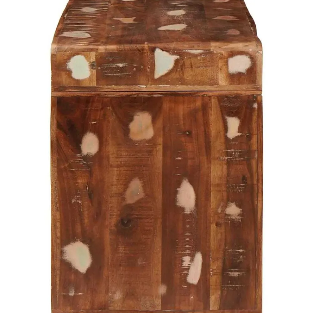 vidaXL Mesas-Mesa Auxiliar Marrón 60 x 35 x 46 cm Madera sólida recuperada