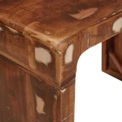 vidaXL Mesas-Mesa Auxiliar Marrón 60 x 35 x 46 cm Madera sólida recuperada