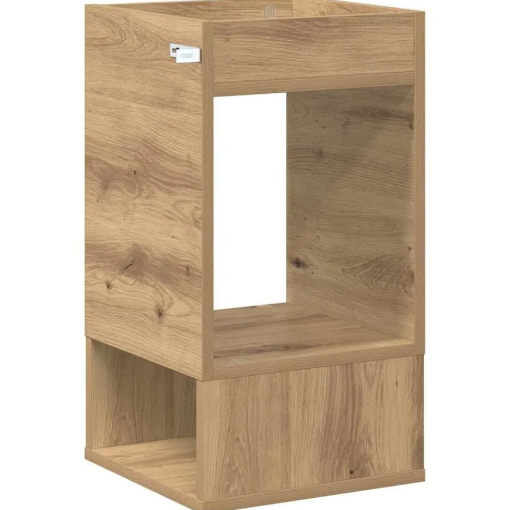 vidaXL Mesas-Mesa Auxiliar Roble artesanal 30 x 30 x 56 cm