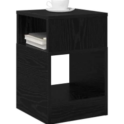 vidaXL Mesa Auxiliar 30,5 x 30 x 45 cm Roble negro Hot