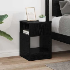 vidaXL Mesa Auxiliar 30,5 x 30 x 45 cm Roble negro Hot