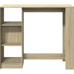 vidaXL Mesa bar con estante madera 124x46x103,5 cm Roble Sonoma Sale