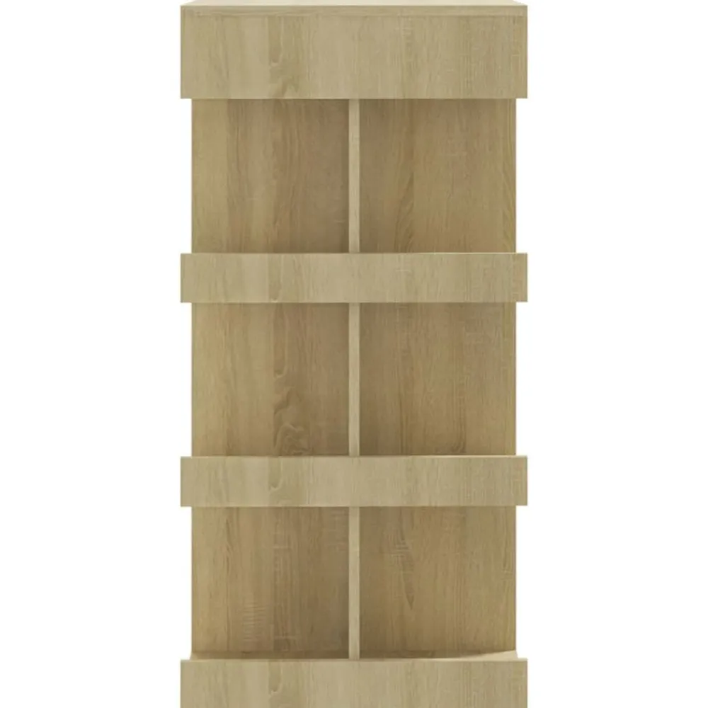 vidaXL Mesas-Mesa bar estante almacenaje contrachapada roble 100x50x101,5 cm