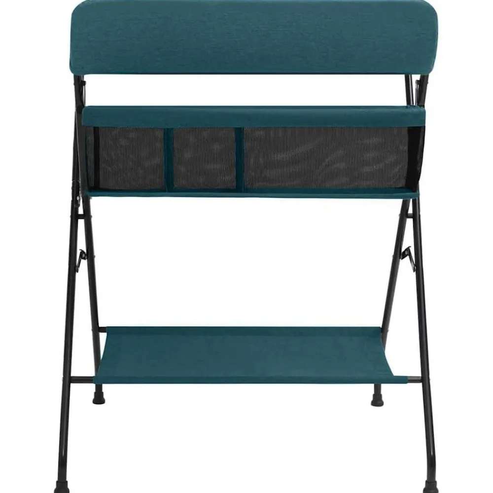 vidaXL Mesa cambiadora de hierro Verde Clearance