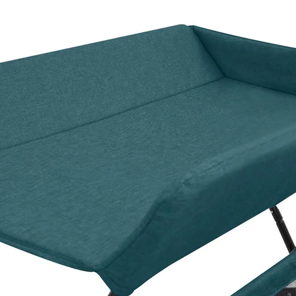 vidaXL Mesa cambiadora de hierro Verde Clearance
