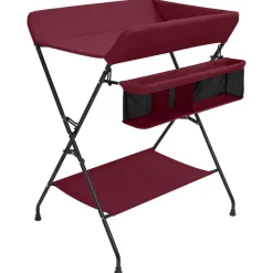 vidaXL Mesa cambiadora de hierro Rojo Sale