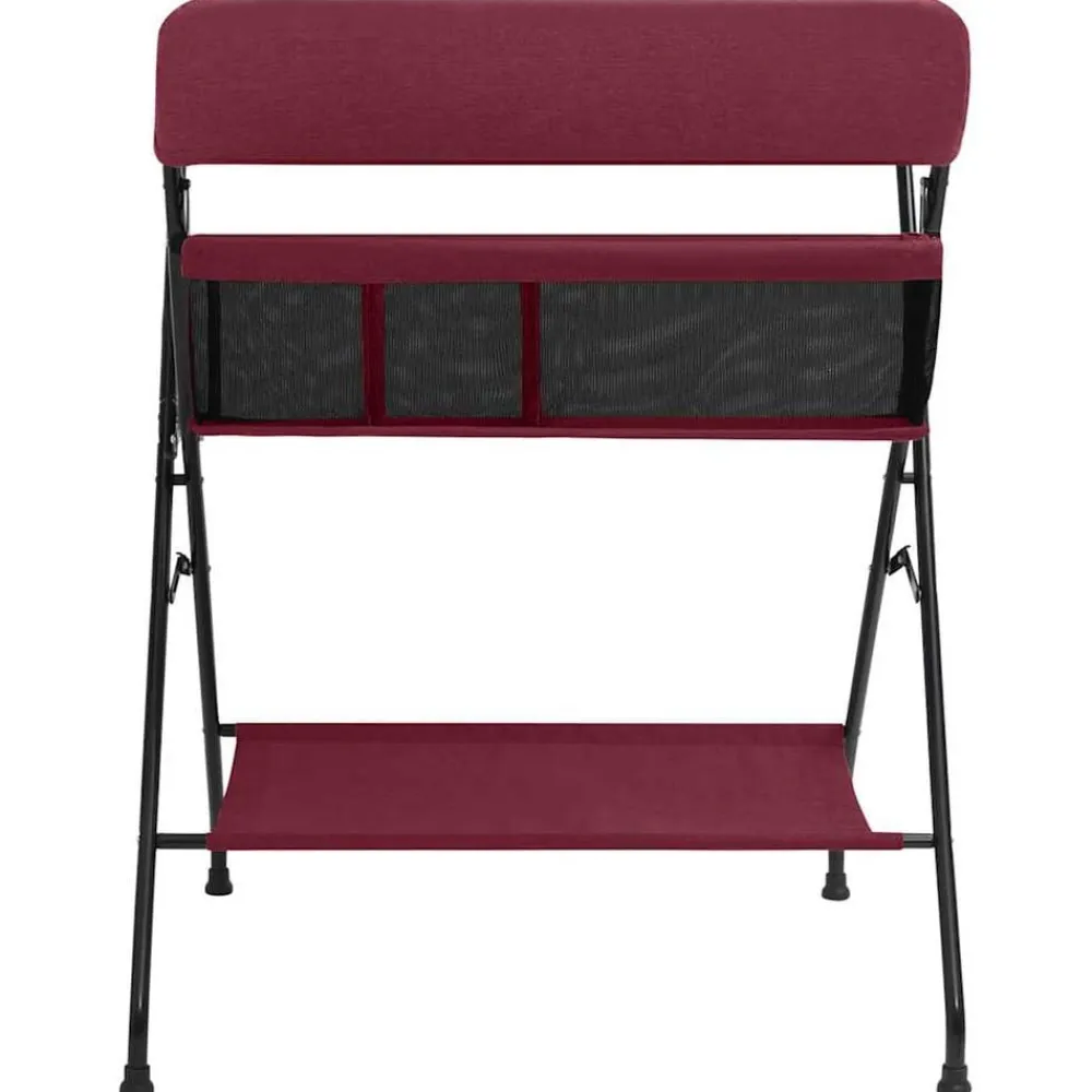 vidaXL Mesa cambiadora de hierro Rojo Sale