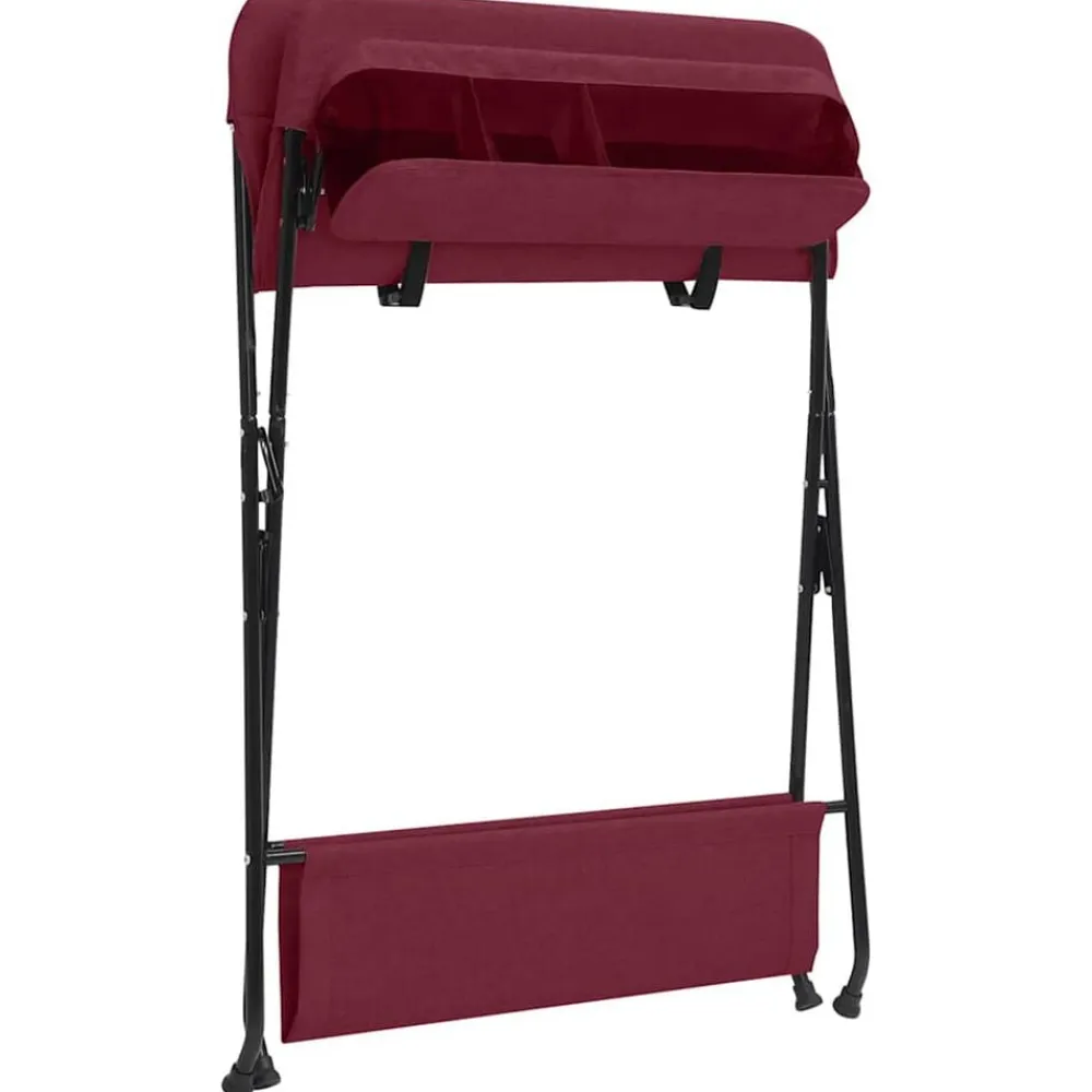 vidaXL Mesa cambiadora de hierro Rojo Sale