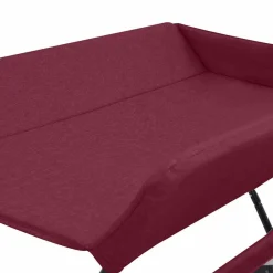 vidaXL Mesa cambiadora de hierro Rojo Sale