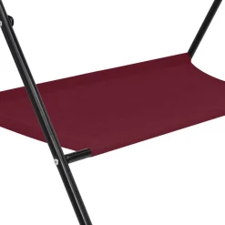vidaXL Mesa cambiadora de hierro Rojo Sale