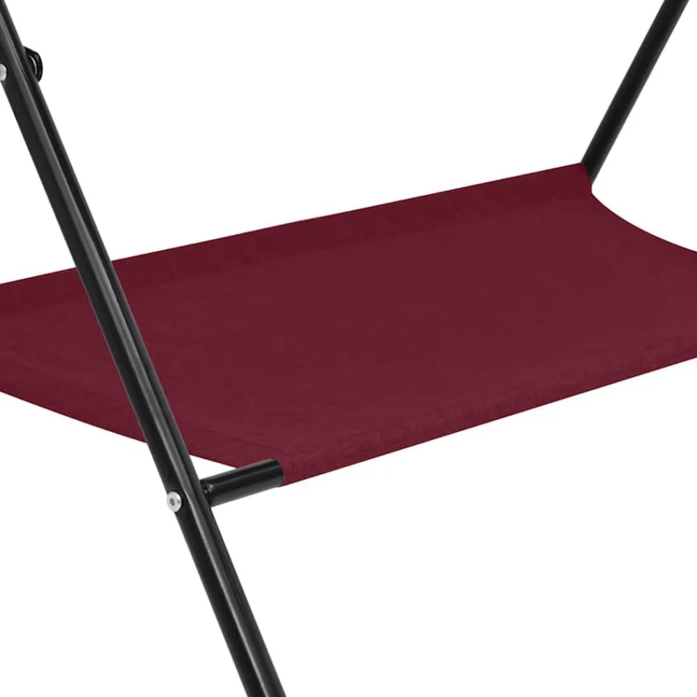 vidaXL Mesa cambiadora de hierro Rojo Sale