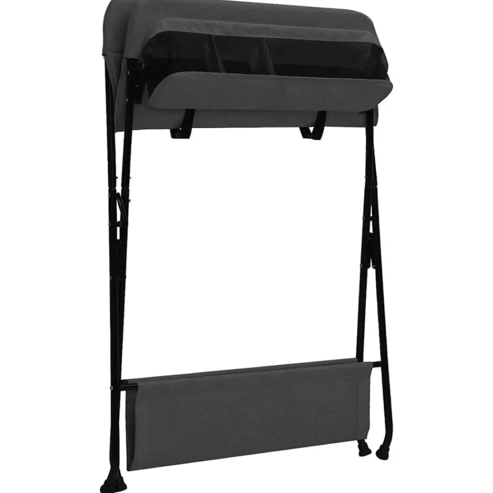 vidaXL Mesa cambiadora hierro gris Antracita Clearance