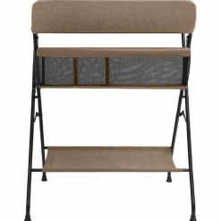 Niños vidaXL Pañales Y Cuidado Del Bebé-Mesa cambiadora hierro gris taupe