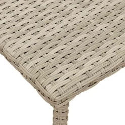 vidaXL Mesa centro jardín rectangular 40x40x37cm Gris claro Outlet