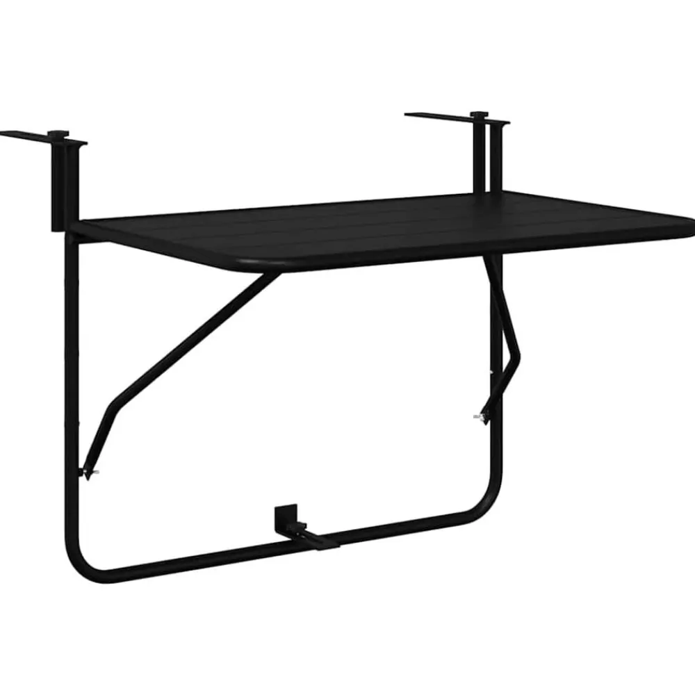 vidaXL Muebles De Jardín-Mesa Colgante de Balcón 60 x 39 x 65 cm Acero
