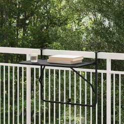 vidaXL Muebles De Jardín-Mesa Colgante de Balcón 60 x 39 x 65 cm Acero