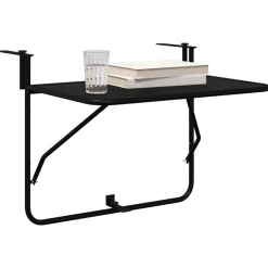 vidaXL Muebles De Jardín-Mesa Colgante de Balcón 60 x 39 x 65 cm Acero