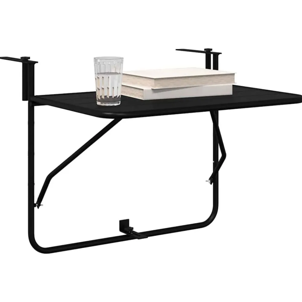 vidaXL Muebles De Jardín-Mesa Colgante de Balcón 60 x 39 x 65 cm Acero