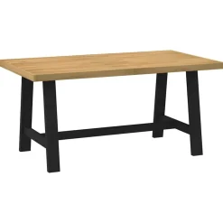 vidaXL Mesa comedor NOAIN patas forma A madera maciza pino 160x90x75cm Hot