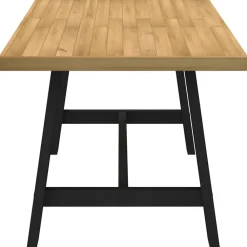 vidaXL Mesa comedor NOAIN patas forma A madera maciza pino 160x90x75cm Hot