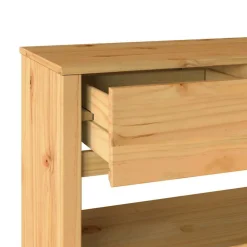 vidaXL Mesa Consola con cajón Drammen Roble 89,5 x 37 x 73 cm color roble Outlet