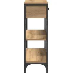 vidaXL Mesa Consola con cajón Roble artesanal 72.5 x 25 x 75 cm Roble artisan New