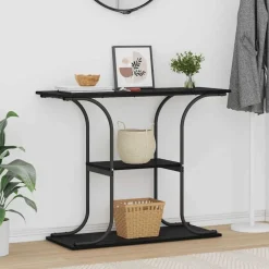 vidaXL Mesas-Mesa Consola con estante 101 x 35 x 80,5 cm