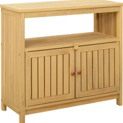 vidaXL Muebles De Jardín-Mesa consola de jardín madera maciza acacia 80x35x75 cm