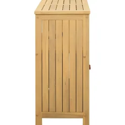 vidaXL Muebles De Jardín-Mesa consola de jardín madera maciza acacia 80x35x75 cm