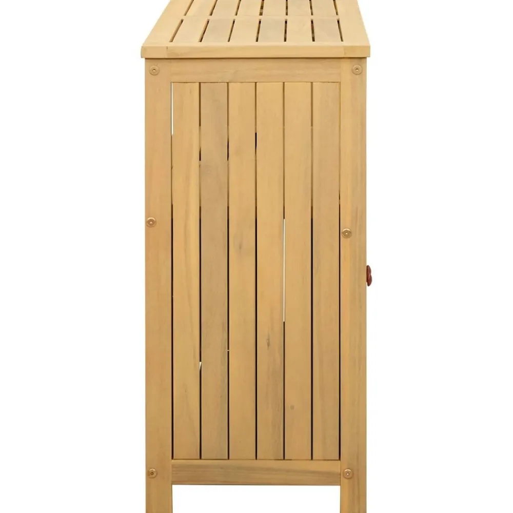 vidaXL Muebles De Jardín-Mesa consola de jardín madera maciza acacia 80x35x75 cm