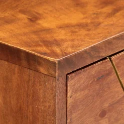 vidaXL Mesas-Mesa consola de madera maciza de acacia 90x35x76 cm