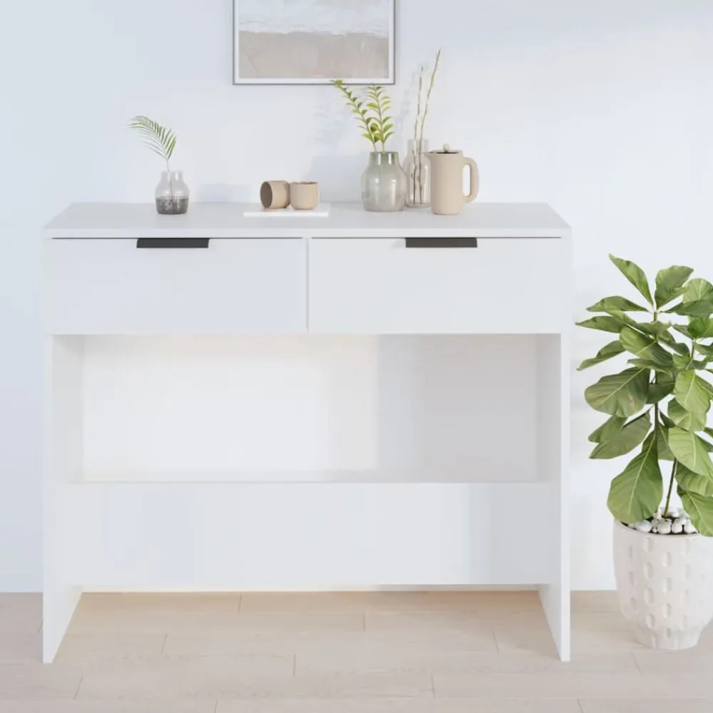 vidaXL Mesas-Mesa consola de madera contrachapada 90x36x75 cm