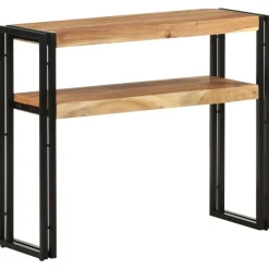 vidaXL Mesa consola de madera maciza de acacia 90x30x75 cm Clearance