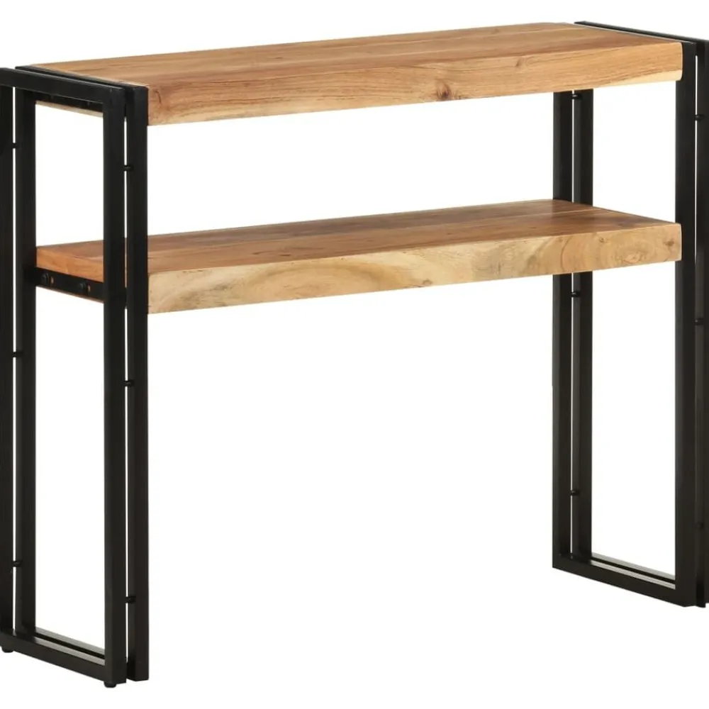vidaXL Mesa consola de madera maciza de acacia 90x30x75 cm Clearance