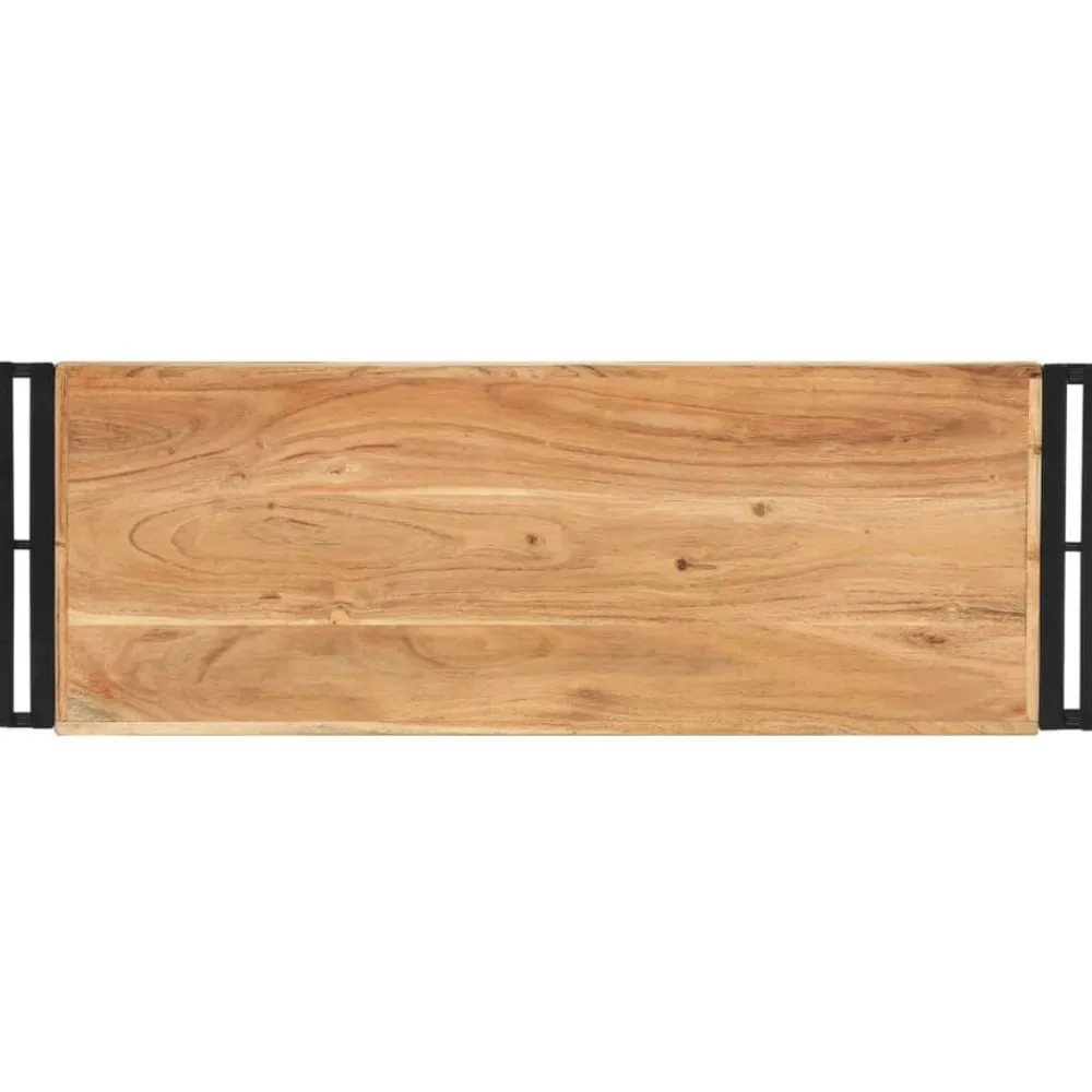 vidaXL Mesa consola de madera maciza de acacia 90x30x75 cm Clearance