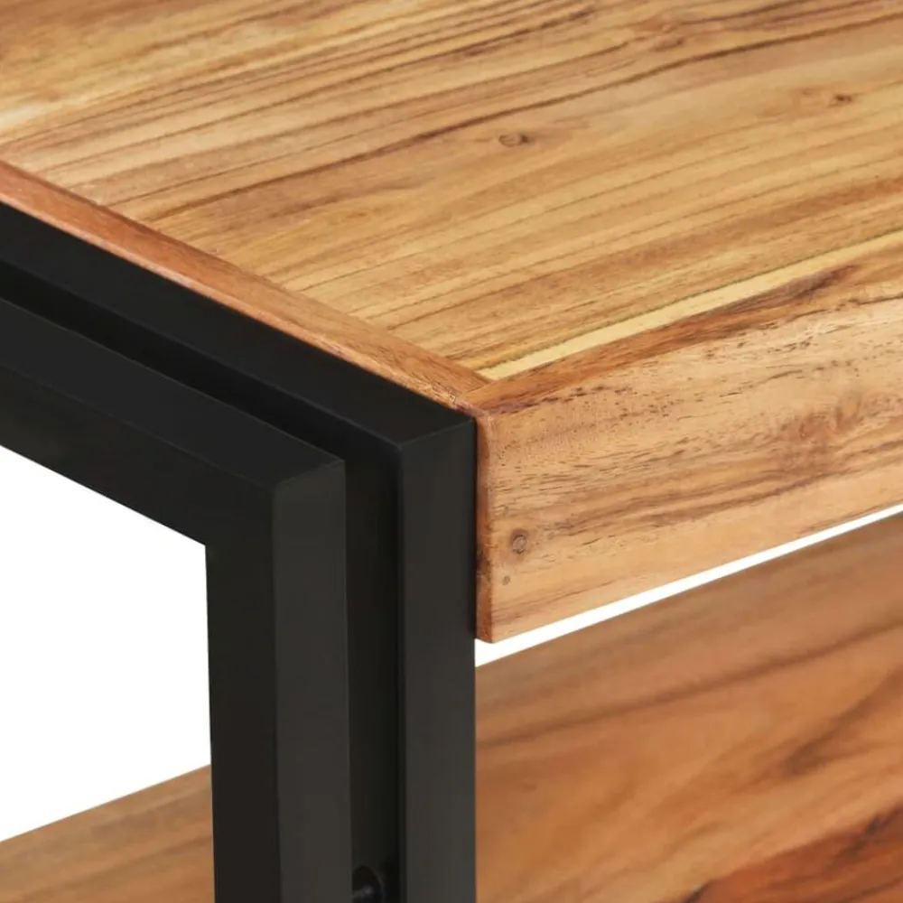 vidaXL Mesa consola de madera maciza de acacia 90x30x75 cm Clearance