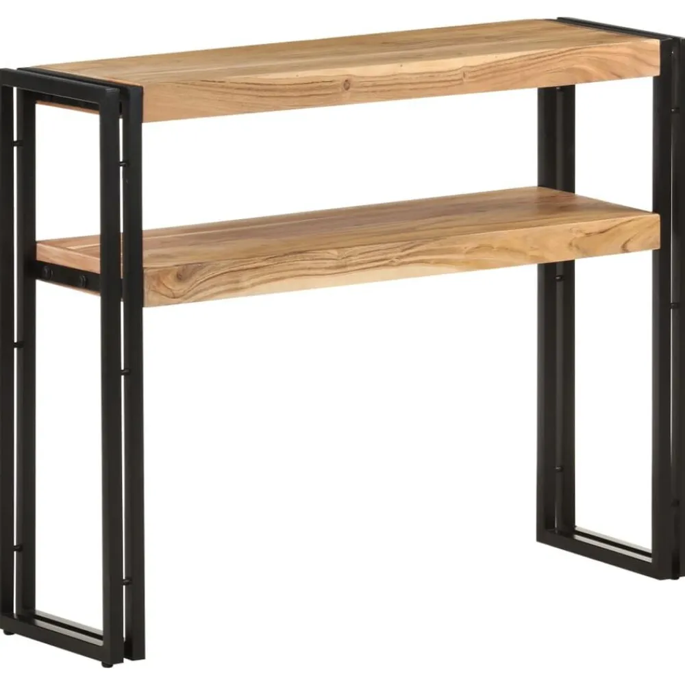vidaXL Mesa consola de madera maciza de acacia 90x30x75 cm Clearance