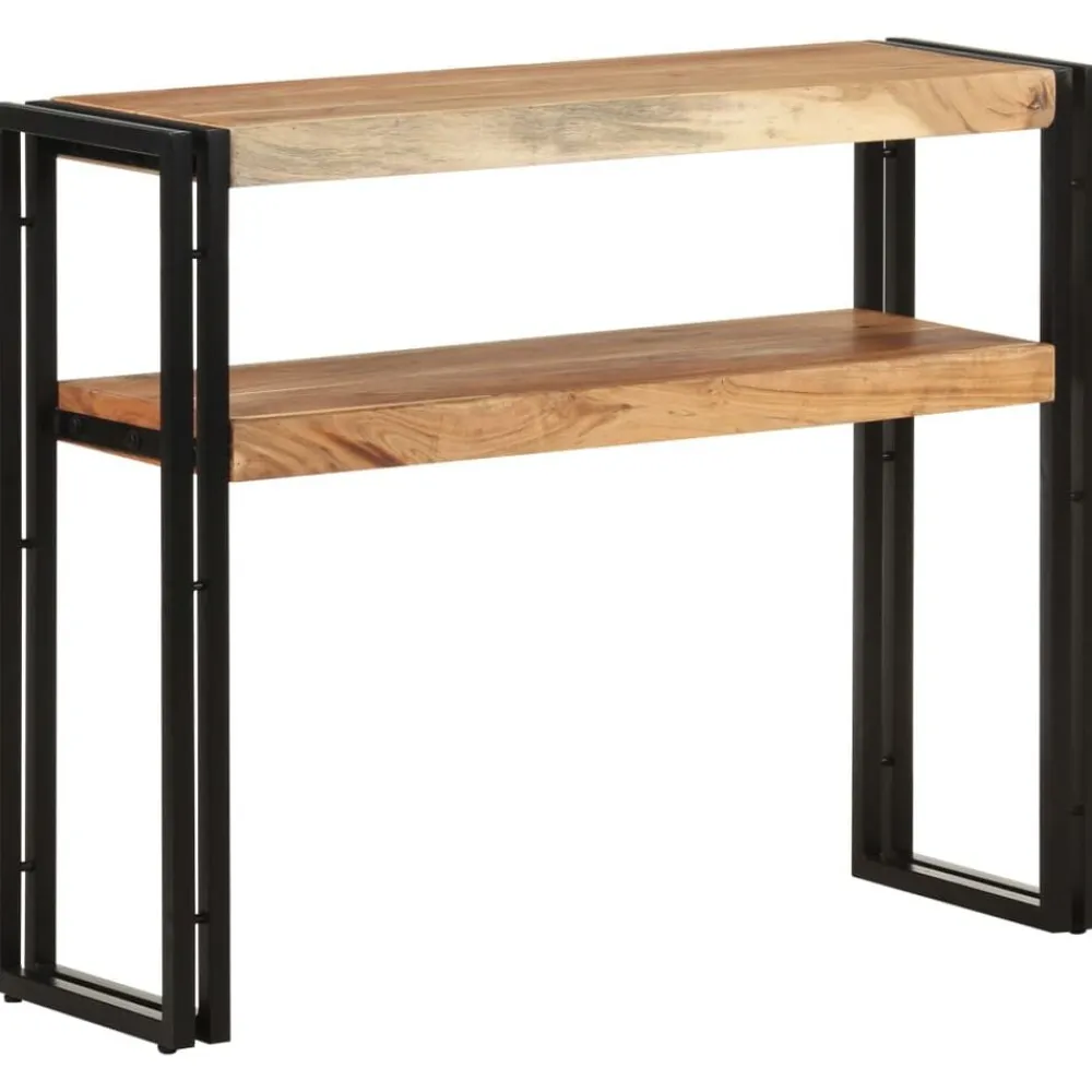 vidaXL Mesa consola de madera maciza de acacia 90x30x75 cm Clearance
