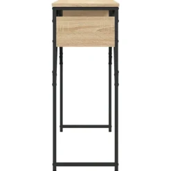 vidaXL Mesa consola estante madera ingeniería 105x30x75cm Roble Sonoma Discount